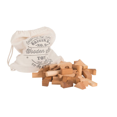 Wooden Story Blocks 100 pcs - Natural - Gemini Atelier