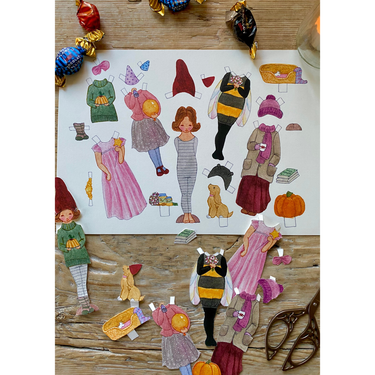 Hand-painted Dress-up Doll - Lotte - Gemini Atelier