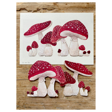 Hand-painted The Fly Agaric - Gemini Atelier