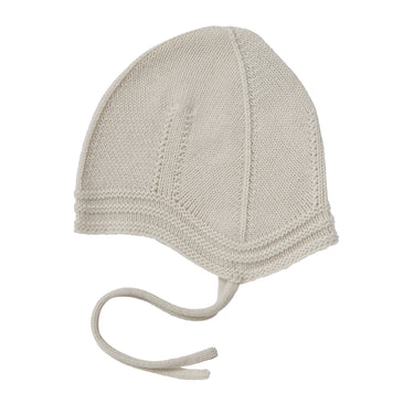 Fub Merino Baby Purlib Hat - Off-white - Gemini Atelier