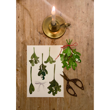 Hand-painted Mistletoe - Gemini Atelier