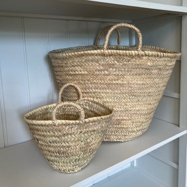 Palm Leaf Shopping Basket - Large - Gemini Atelier