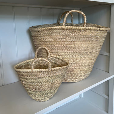 Palm Leaf Shopping Basket - Small - Gemini Atelier