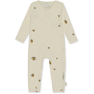 Konges Sløjd Newborn Onesie - Lemon - Gemini Atelier