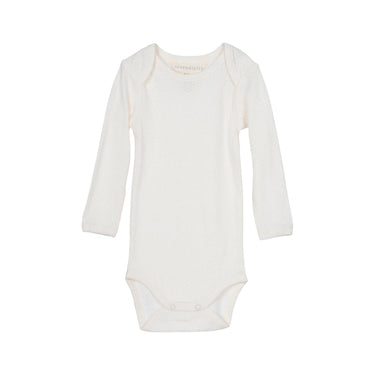 Serendipity Baby Pointelle Body - Off-White - Gemini Atelier