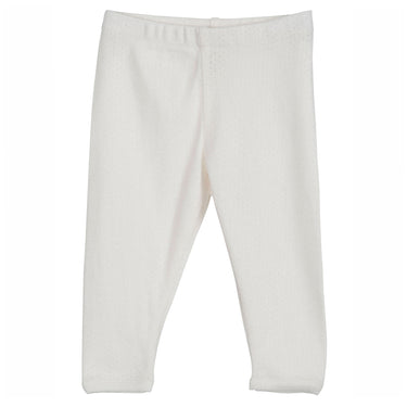 Serendipity Baby Pointelle Leggings - Off-White - Gemini Atelier