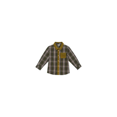 Bonton Jerry Shirt - Khaki Plaid - Gemini Atelier