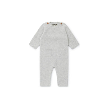 Bonton Baby Knitted Onesie - Heather Grey - Gemini Atelier