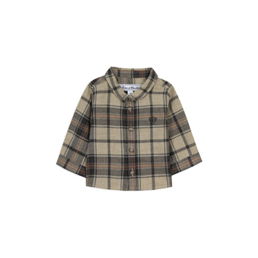 Tartine et Chocolat Overshirt - Beige Tartan - Gemini Atelier