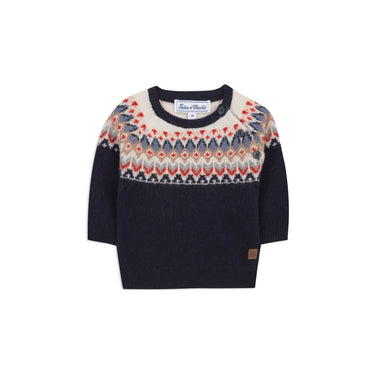Tartine et Chocolat Wool Sweater - Navy - Gemini Atelier