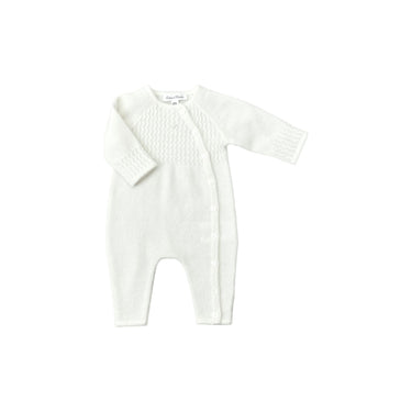 Tartine et Chocolat Cashmere Onesie - Off-White - Gemini Atelier