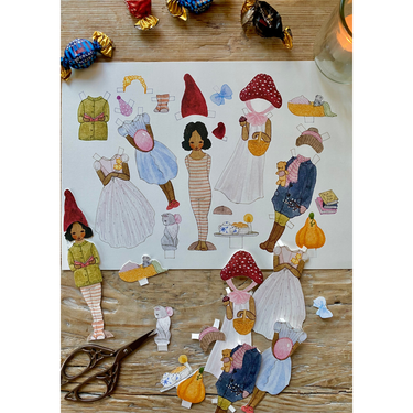 Hand-painted Dress-up Doll - Iben - Gemini Atelier