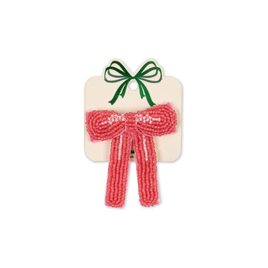 Konges Sløjd Pearl Bow Hairclip - Bubblegum - Gemini Atelier