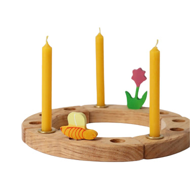 Grimm's Amber 100% Beeswax Candle
