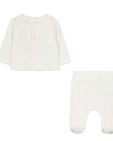 Top & Pant Baby Set - Off-White - GEMINI ATELIER