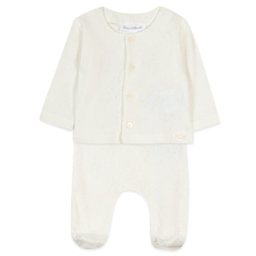 Top & Pant Baby Set - Off-White - Gemini Atelier