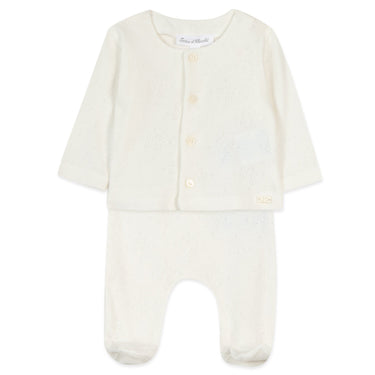 Top & Pant Baby Set - Off-White - GEMINI ATELIER