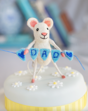 Father's Day Mouse with a Dad Bunting - GEMINI ATELIER