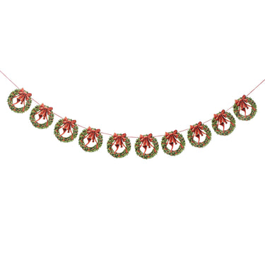 Christmas Wreaths Paper Garland