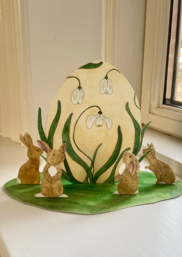 Tall Hat Tales - Snowdrop Egg with Easter Bunny