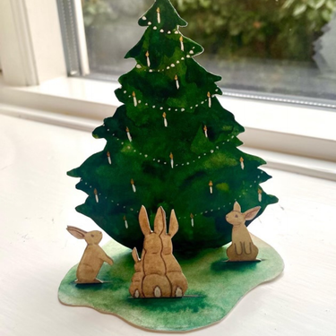 Hand-painted H.C. Andersen The Fir Tree - DIY with audio tale