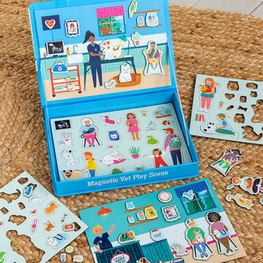 Magnetic Vet Play Scene - 75 pieces