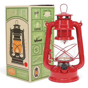LED Hurricane Lantern - Red