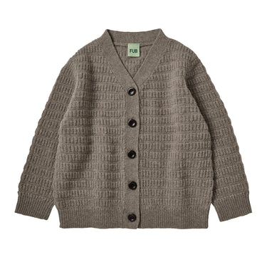 Fub Lambswool Cardigan - Hazel Melange