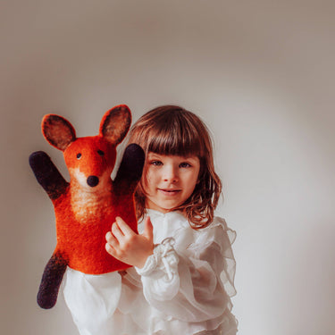 Fraser the Fox Hand Puppet - Gemini Atelier