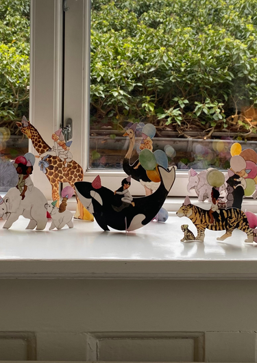 Tall Hat Tales - Hand-painted Tiger