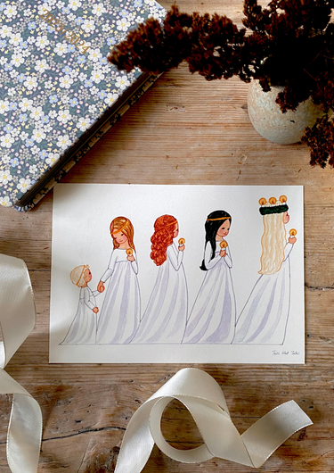Hand-painted Lucia Parade - Gemini Atelier