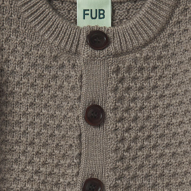 Fub Merino Baby Structure Cardigan - Hazel Melange