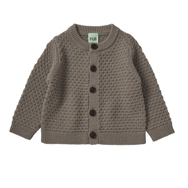 Fub Merino Baby Structure Cardigan - Hazel Melange