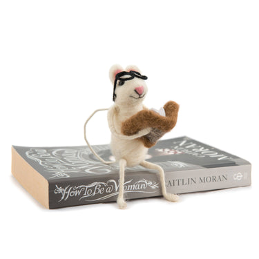 Little Book Worm Felt Mouse - GEMINI ATELIER