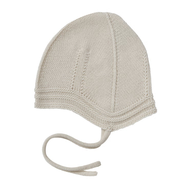 Fub Merino Baby Purlib Hat - Off-white