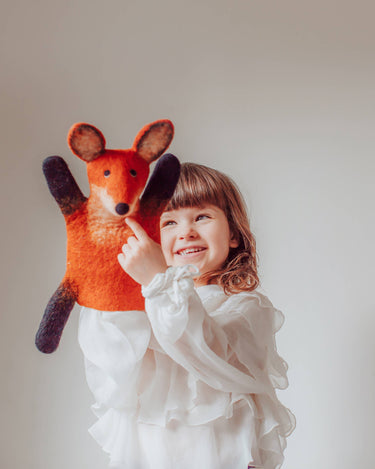 Fraser the Fox Hand Puppet - GEMINI ATELIER