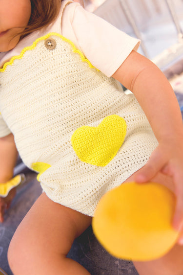 Bonton Loca Romper - Off-white Crochet