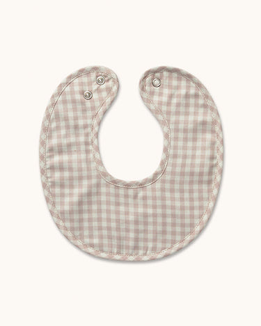 Bibi Bib 2-pack - Blue Gingham - GEMINI ATELIER