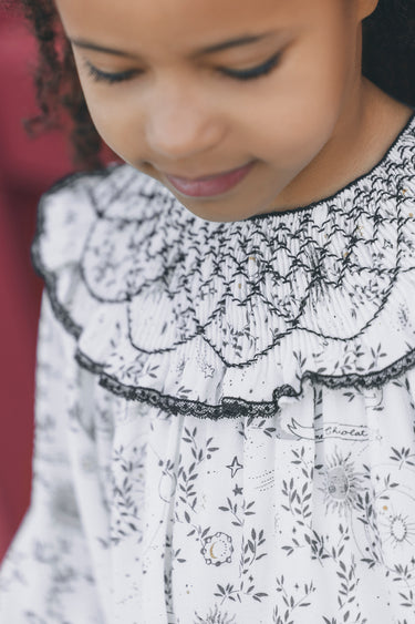Tartine et Chocolat Ruffled Dress - Off-white