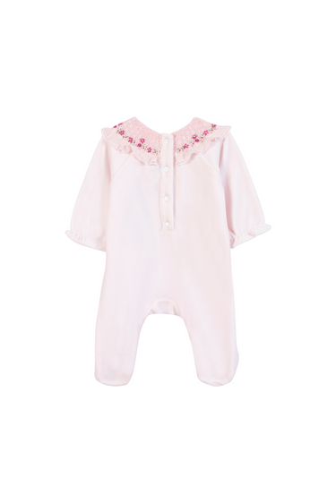 Tartine et Chocolat Velvet Onesie - Light Pink