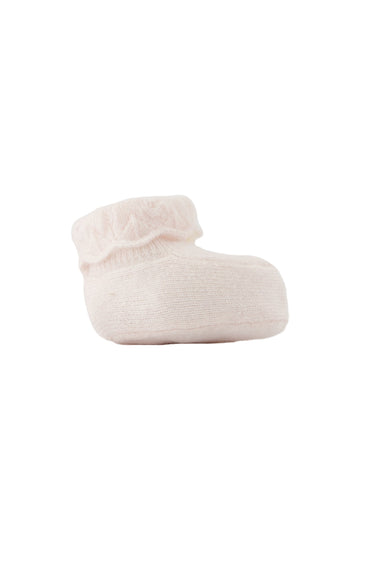 Tartine et Chocolat Wool Booties - Light Pink