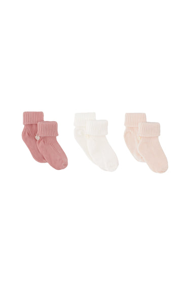 Tartine et Chocolat Socks Gift Set - Light Pink