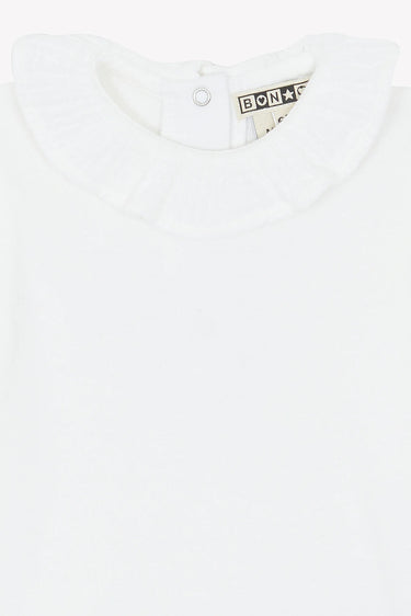 Bonton Ruffle Collar Body - Off-white - Gemini Atelier