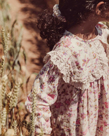 Arinola Dress - Cream Bucolia Fields - GEMINI ATELIER