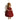 Gamcha Christmas Ornament - Dark Red Fluffy Angel