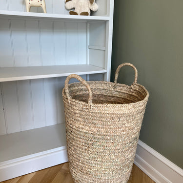 Round Palm Leaf Basket - Medium