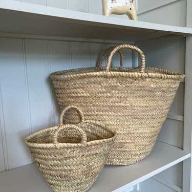 Palm Leaf Shopping Basket - Large