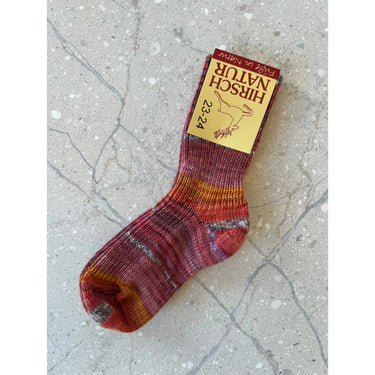 Hirsch Wool Socks - Red Melange