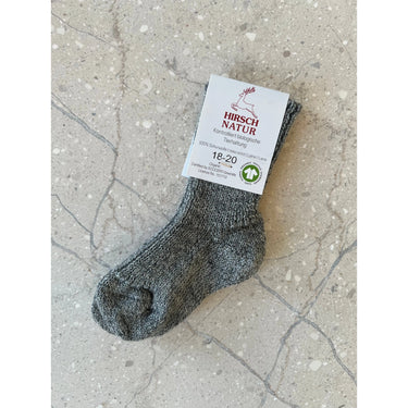 Hirsch Wool Socks - Heather Grey