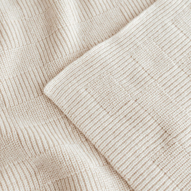 Hvid Ivy Blanket - Cream